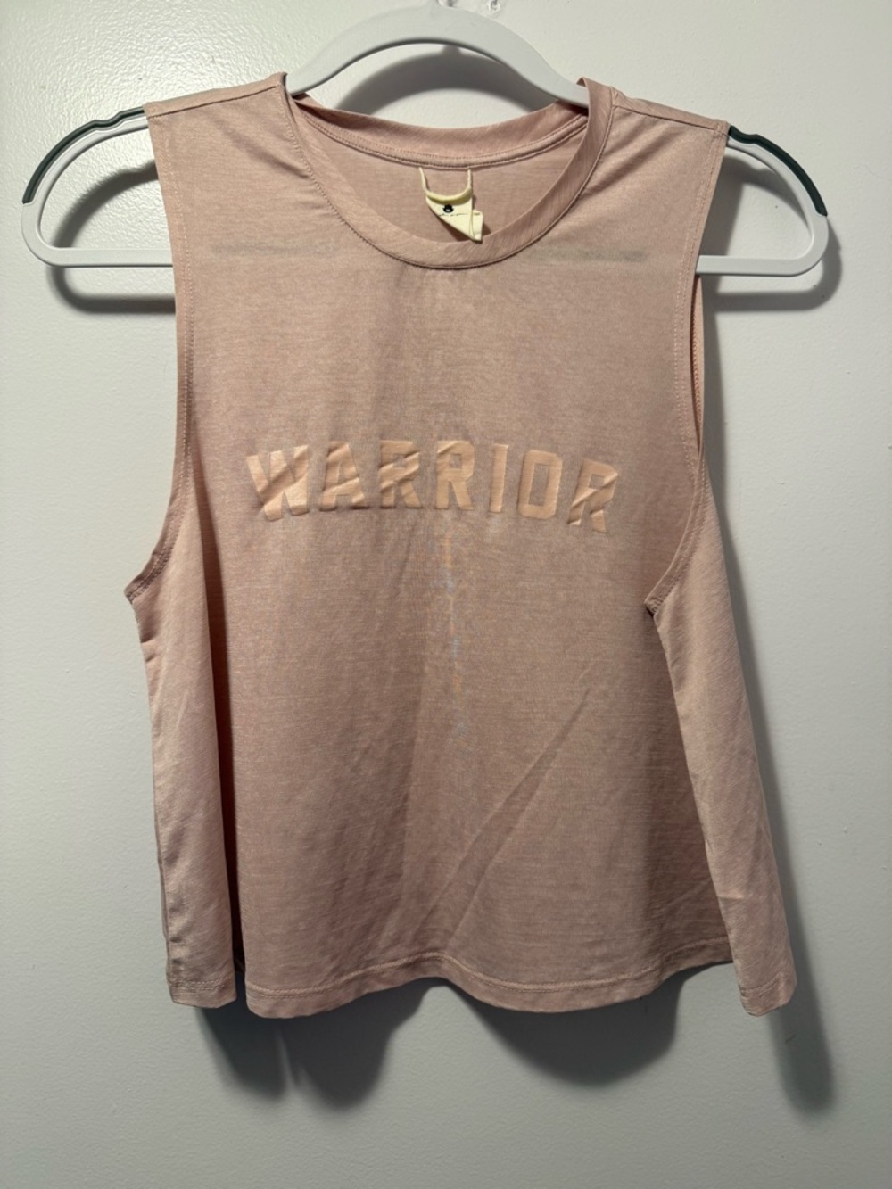 Spiritual gangster'Warrior' cropped Tank - Blush Pink